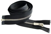 EXCELLA YKK #5 Nickel Automatic Lock Pull Jacket Zipper Separating 7" - 36”