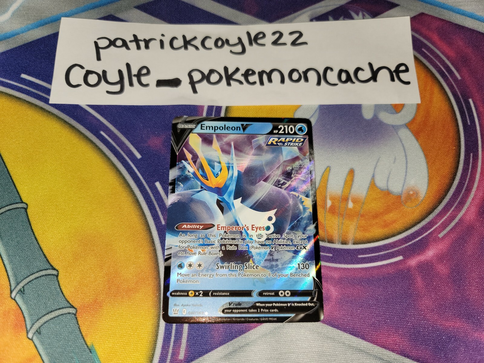 Empoleon V Holo Ultra Rare Sword & Shield Battle Styles 040/163 NM