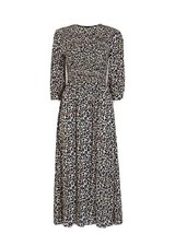 Whistles Cheetah Print Shirred Dress UK 8 RRP 149 Current Midi Midaxi SOLD OUT