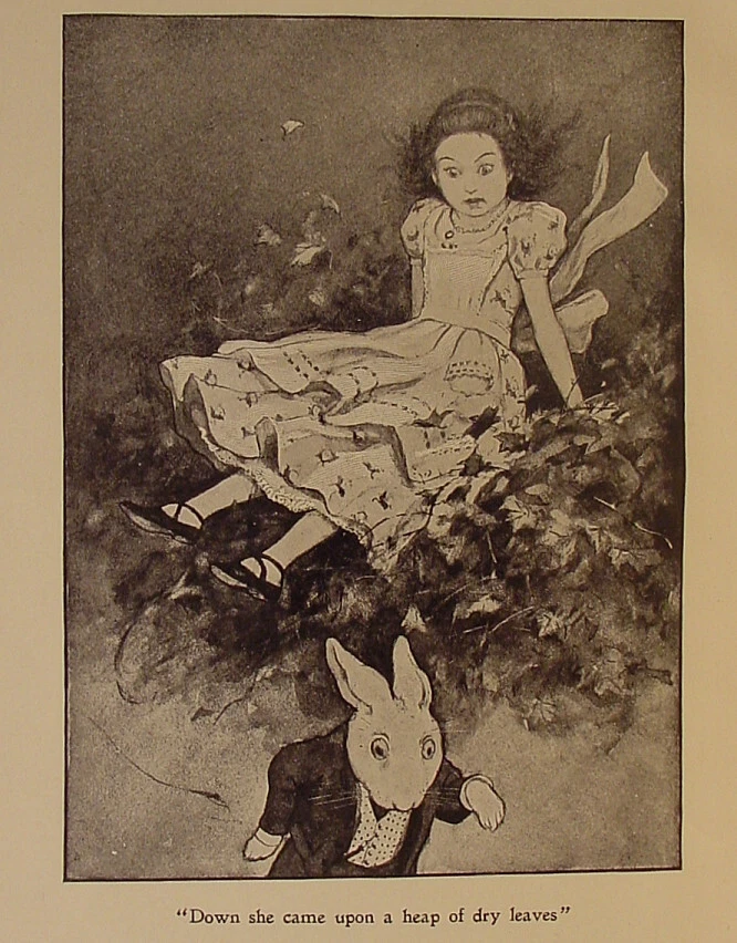 1920 ALICE IN WONDERLAND Antique FIRST EDITION Adventures ART DECO carroll RARE - Image 4 of 4
