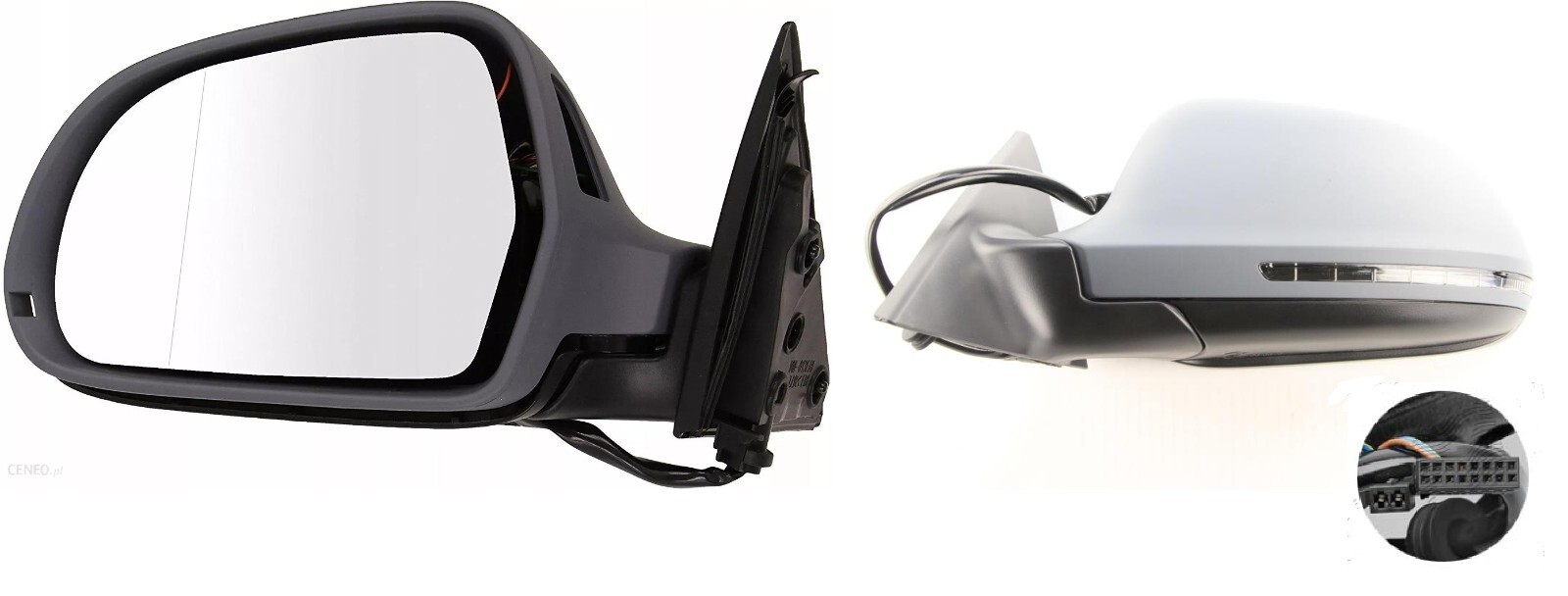Left Exterior Mirror For Audi A5 S5 (B8) 03.2007-10.2011 Electrically Foldable