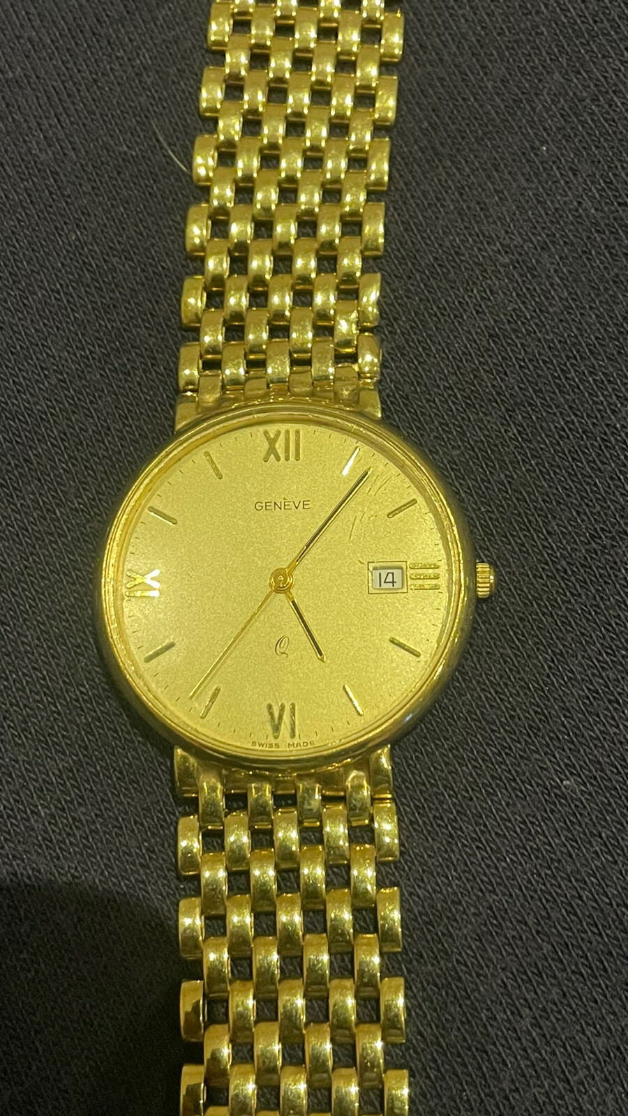 Men’s 9ct gold Geneve watch eBay