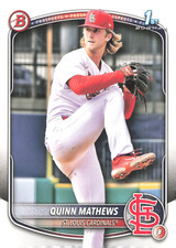 2025 Bowman - Prospects Quinn Mathews #BP-25 Cardinals 1st Bowman
