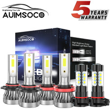 For Chevy Silverado 1500 2500 2007-2015 White Led Headlights Fog Lights Bulbs For Chevy Silverado 1500 2500 2007-2015 White Led Headlights Fog Lights Bulbs