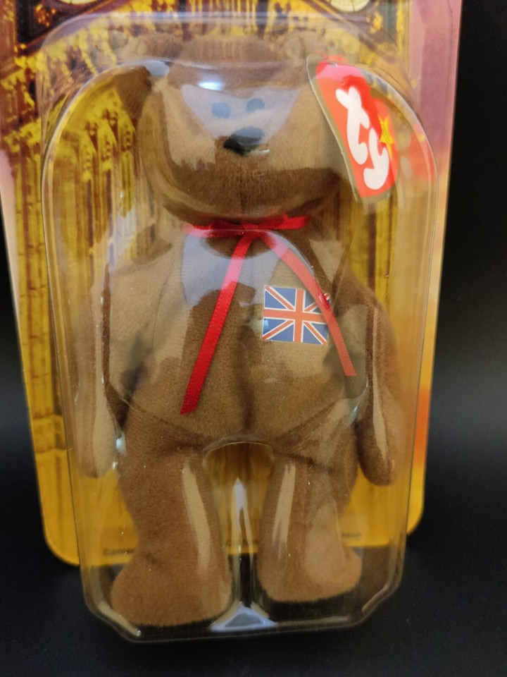 Ty Britannia The Bear 1999 First Edition Teenie Beanie Baby Queen Elizabeth II eBay