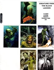 CREATURE FROM THE BLACK LAGOON    CUSTOM  NOVELTY TRADING CARD 6 CARDS   SET