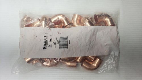 Nibco 607 3/4" C x C Copper 90 Elbow 7/8 OD  25ct SEE DESCRIPTION
