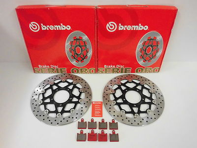 Brembo Bremsscheiben Bremse vorne + Bremsbeläge Kawasaki GTR ZZR 1400 + ABS