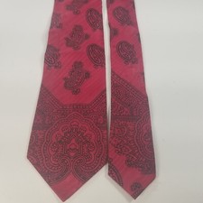 Vintage 40s 50s Acetate Swing Tie Rockabilly Pop Thin Skinny Necktie 52.5x2.25"