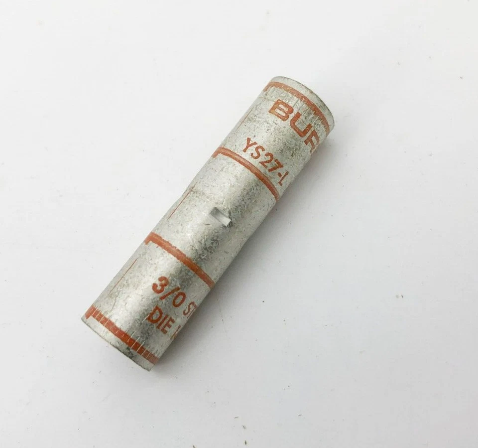 Lot of 3 New Burndy YS27-L N150 Splice Connectors 3/0 STR Orange 14 Or 101 - Image 2 of 4