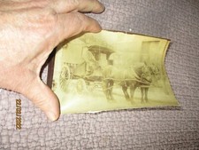 Ancienne Photographie d'un Attelage à Chevaux Fourgon de Transport ex Camion 