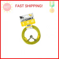 BV Dog Tie Out Cable 25 Feet- Dog Leads for Yard Light Weight- Up to 35 Pounds |