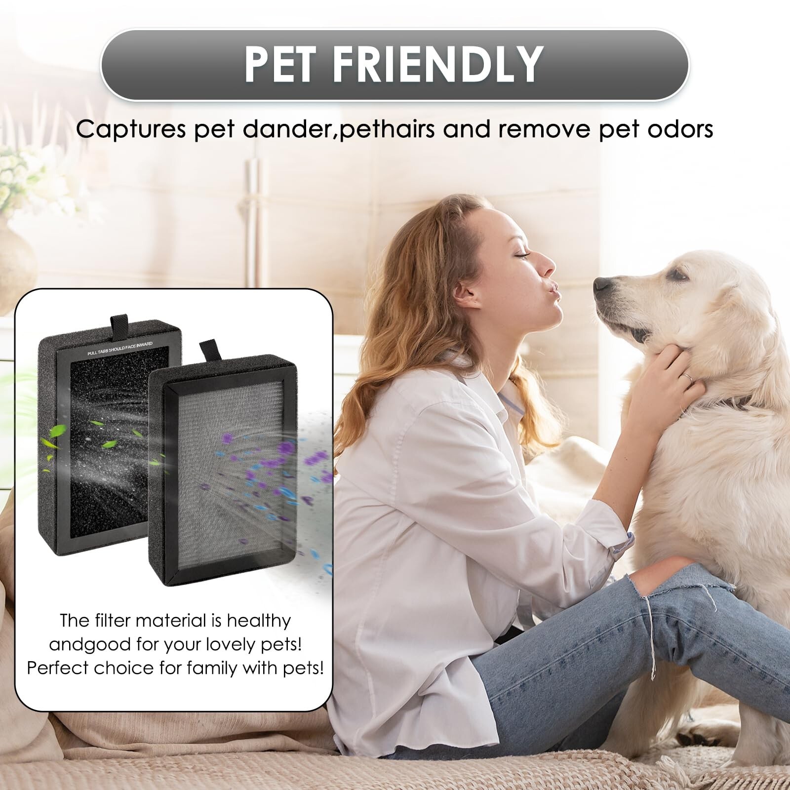 3 Pack LV-H128 Replacement Filter Compatible with LEVOIT LV-H128/ PUURVSAS (H...