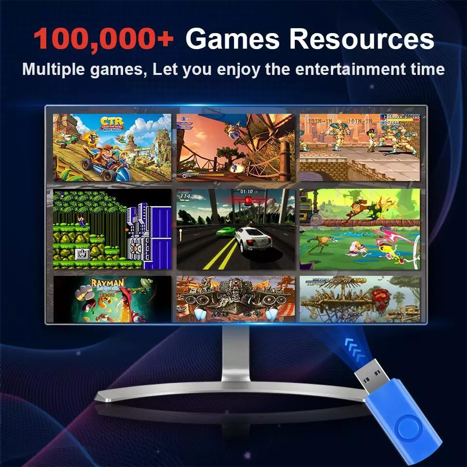 Retro Emulator Stick with Ps3/ps2/ Video Game Resources 100000+