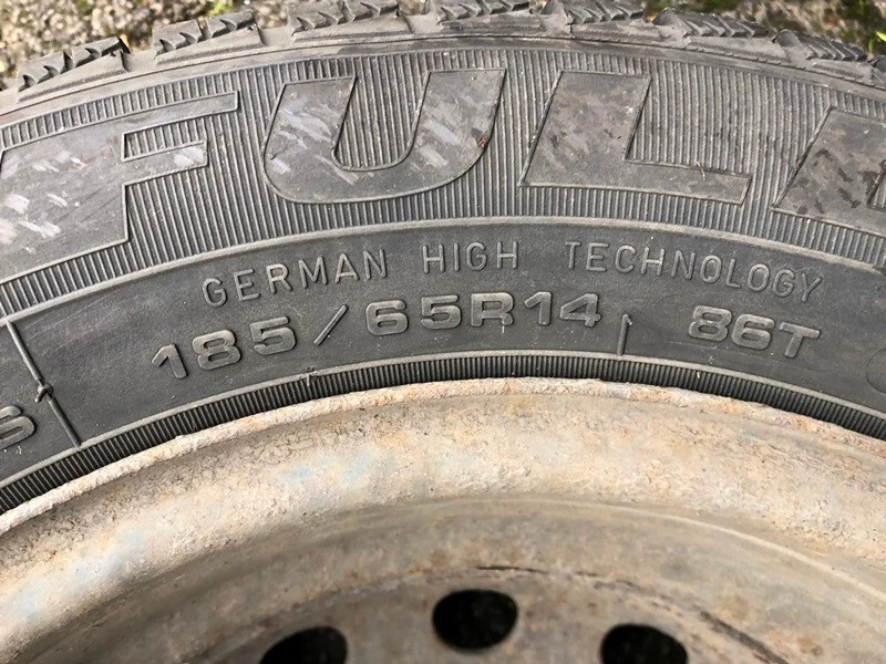 2xkomplette Winterreifen+Felgen 185/65R14 86T für Mazda 626,Premacy,MX-3 usw - Bild 3 von 4