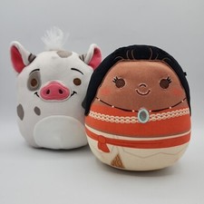 Squishmallows Kelly Toy Disney Moana Pua Ultra Soft 7" Plush Bundle Set