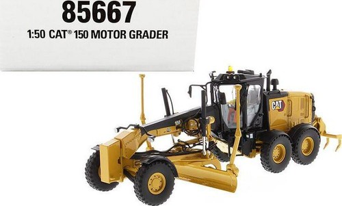 CAT Caterpillar 150 Motor Grader with Operator High Line 1/50 Diecast Masters - Picture 6 of 6