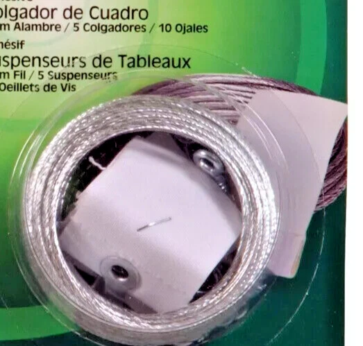 Hillman 121147 Blanco Adhesivo Cuadro Colgante 1.5 lb Capacidad LOTE DE 25 JUEGOS Foto 2 de 4