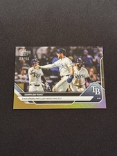 Tampa Bay Rays 8 Run Comeback 2025 MLB Topps NOW Card 316 Gold Foil /50