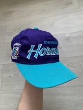 Vintage Charlotte Hornets Snapback Cap   Made in Korea