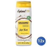 12X Bundle Splend'or HaarspüLung 300 Ml Weichmachende Kokosnuss