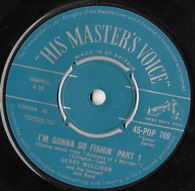 I'm Gonna Go Fishin' (Part 1) /I'm Gonna Go Fishin' (Part 2)/Gerry Mulligan VG+