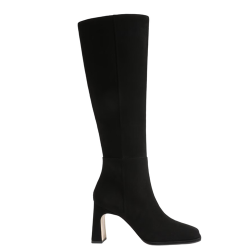 Stivali al ginocchio Sam Edelman donna Issabel US 8,5 M EU 39 neri scamosciati con tacco nuovi con scatola - Foto 2 di 14