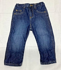Wrangler Jeans Toddler Size 2T Blue Adjustable Stretch Waist 9ERTFBB 5 pocket