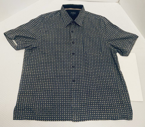 Nat Nast Geometric Design Shirt, L