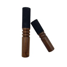 Leoriaie Tibetan Singing Bowl Mallet Suede Wooden Striker as picture shown