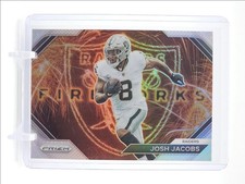 JOSH JACOBS 2023 PANINI PRIZM FIREWORKS FOOTBALL SILVER RAIDERS Q5454