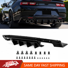 Fits For 16-24 Chevy Camaro Ss Lt1 Ls Rear Bumper Lip Diffuser Glossy Black