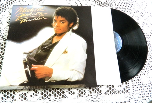 MICHAEL JACKSON THRILLER Vintage Vinyl LP record album NM-  EPIC RECORDS 1982