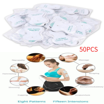 50PCS For Pulse Tens Unit Massager & Electrode Snap On Replacement Pads US