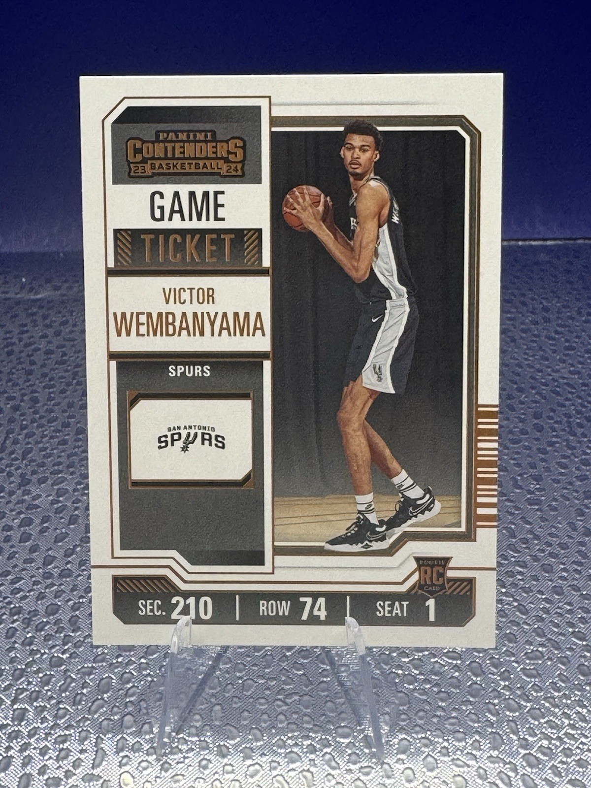 VICTOR WEMBANYAMA 2023-24 Panini Contenders #11 Game Ticket Bronze (RC)