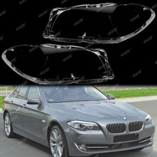 1 Pair Headlight Lamp Lens Cover Fit For BMW 5 Series F10 F11 2010-2016
