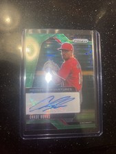 2025 Prizm Baseball Chase Burns Green Prizm Rookie Auto /25🔥 Reds