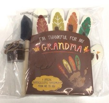 MUD PIE I  m Thankful For My Grandma Child Handprint Thanksgiving Paint Book Kit