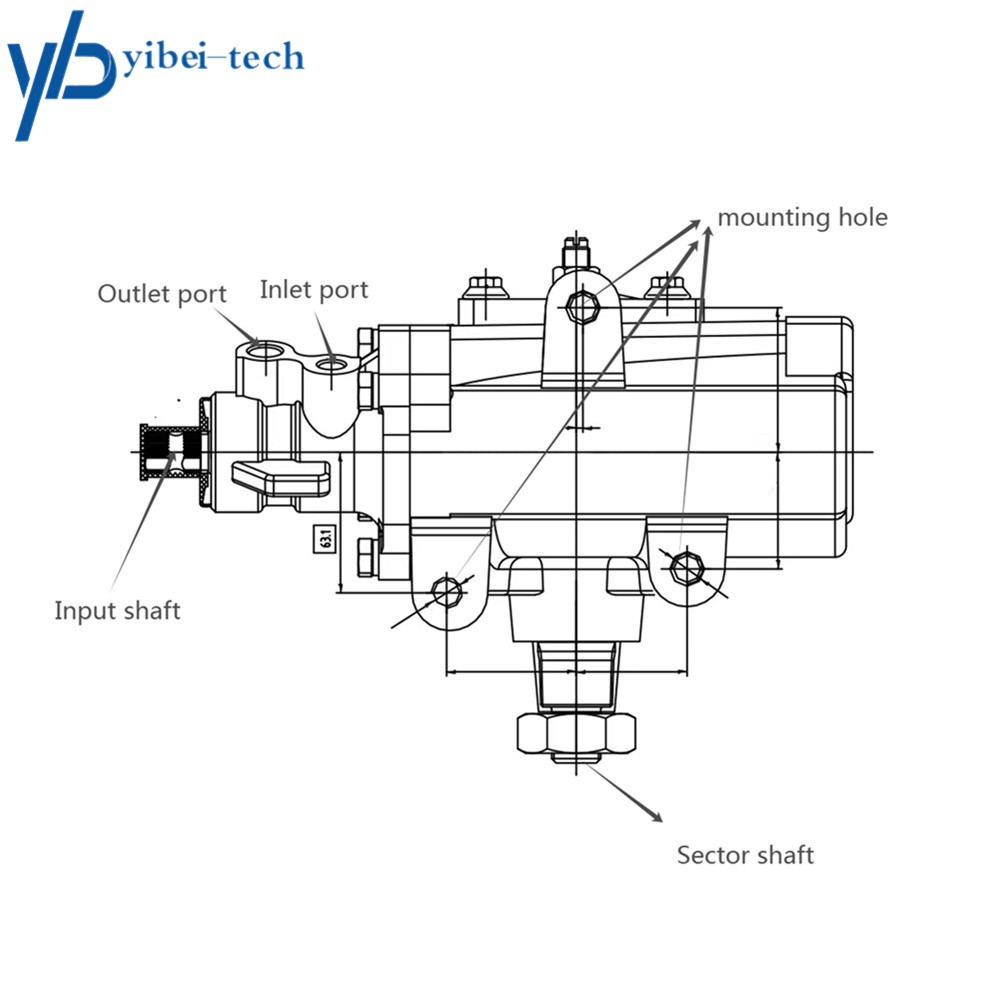 Power Steering Gear Box For 86-95 Suzuki Samurai Manual Steering Model 27-5133