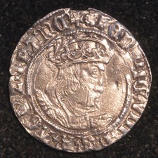 Henry VIII Groat Hammered 1485 -1509 S2337E Laker Bust Cleaned (T35)