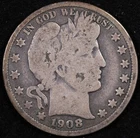 1908-O BARBER HALF DOLLAR