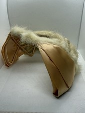 Vintage 1950s Cocktail Mink Hat Fur Fascinator