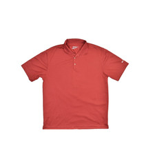Nike Golf Men's Dri-FIT Solid Red Short Sleeve Polo Shirt Size L GOLF