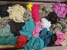 Zamknięcie sklepu WYPRZEDAŻ Piękny haftowany wzór koronka wykończenie wstążka Weddin