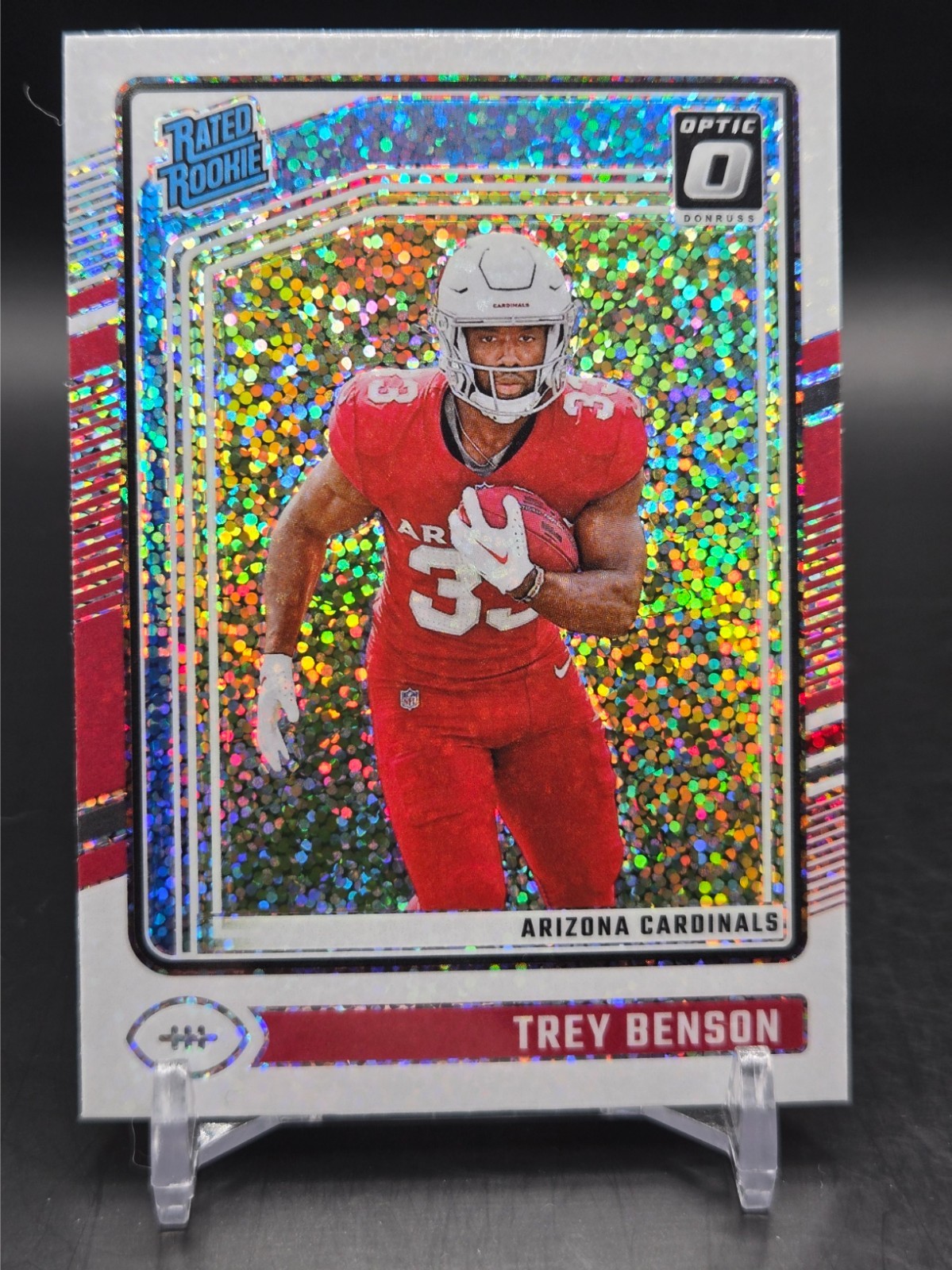 2024 Donruss Optic - Trey Benson #293 - White Sparkle SSP - Arizona Cardinals