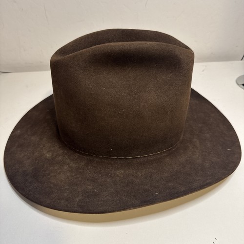Chapeau Cowboy Stetson Dee Pickett 5x – Castor Vintage – Long Ovale