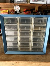 Akro-Mils Quik/Pik 18 Drawer Portable Storage Organizer Cabinet Model 11-618 VTG
