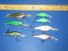Lot of 7 Berkley Flik'r Shad Cordell Bass Pro and more Shad Lures