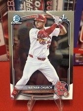 2025 Bowman Chrome - Prospects Nathan Church, Nathan Church #BCP-192 (RC)