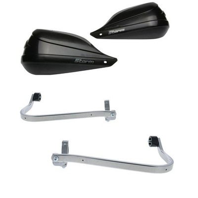 BarkBusters STORM Black Handguard &Two Point Mount Royal Enfield Scram 411 22-24